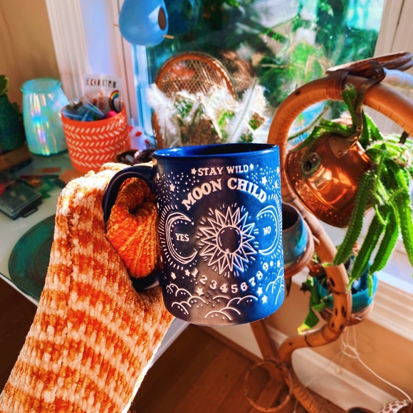 Matte Moon Child Indigo Blue Astrology Mug 🔮 - Picture 6 of 9